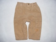 C&A spodnie sztruksy z podszewką 80 cm