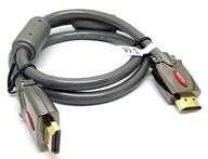 Przyłącze kabel HDMI wersja V1.4 szare 7.5m