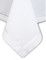 Plamoodporny obrus gładki 140x350 teflonowany elegancki biały wizytowy