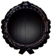 Vyřezávaná dubová deska, podložka pod zbraň divočáka 009c 12 cm