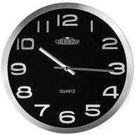 Nástenné hodiny CHERMOND strieborné 30,5cm + 1x AA