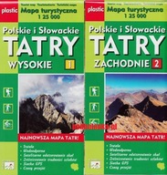 Tatry Zachodnie Wysokie mapa laminat NOWE WYDANIE