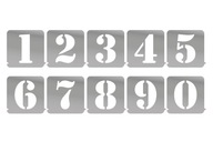 Szablony malarskie cyfr zestaw 0-9 CYFRY wys 20 cm