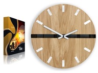 Zaujímavé drevené hodiny Dubový HORIZONT DIY obraz