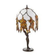 Elegantná lampa s jantárom do obývačky darček