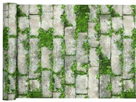 Tapeta - stary mur porośnięty mchem efekt 3d