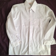 nová košeľa 140 cm dlhý rukáv biela s vreckom