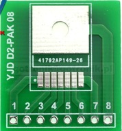 Doska s plošnými spojmi TO263-5 na SIP5 2,54mm____PCB-106