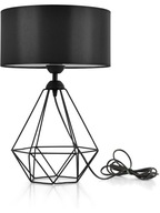 Moderná stolová lampa Nočné tienidlo z drôtu