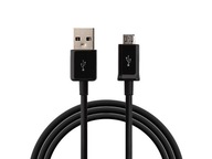 MICRO USB kábel pre SAMSUNG HTC SONY HUAWEI čierny