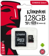 KINGSTON KARTA PAMIĘCI 128GB MICRO SD CLASS 10