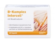 Intercell B-KOMPLEX Vitamín B1 B2 B3 B6 B12 60 K