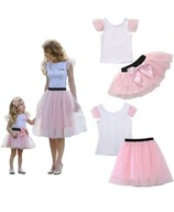 Set mama a dcéra sukňa tylová TUTU komplet 74 80 L XL