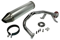 Глушитель тюнинг выпуск, выхлоп скутер 4t gy6 romet zipp