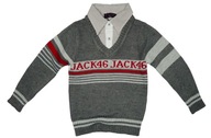 Výstupný sveter JACK46 8 cca 122/128 cm GREY