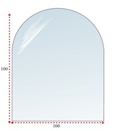 SKLENENÁ PODLOŽKA POD KACHLE SKLO 100x100