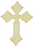 Drevený dekor kríž svadba scrapki drevené 5cm