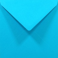 Štvorcové obálky 14cm modré Rainbow R88 5sz