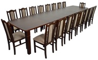Stół 100x160 rozkładany do 4 metrów + 18 krzeseł