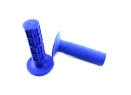 Komplet manetki gumy gripy rączki kierownicy miękkie CROSS ENDURO niebieski