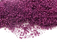 GIRLANDA perleťová perla 1ks 130cm fialová tmavá