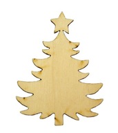 Vianočný stromček EKO ozdoba decoupage 10cm