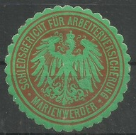 Zalepka:Marienwerder - Kwidzyn -ubezpieczenia wz2