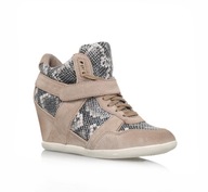 ASH BISOU SNEAKERS HIGH TOPS WEDGES SKÓRA CAŁE 39