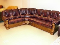 NAROŻNIK SKÓRZANY - DĄB - NAROŻNIK STYLOWY