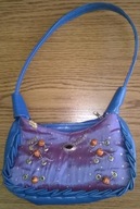 Indyjska Damska Torebka Fiolet Niebieski + Gratis