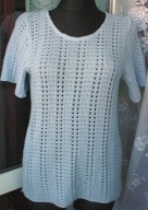 +sliczna bluzka/tunika blekitna r 44/46