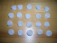 nowe Białe stokrotki - klamerki, spinki do włosów