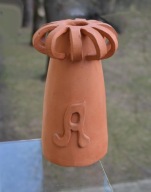 Wyjątkowy WAZON CERAMICZNY nie szkliwiony z 2004 r