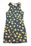 TOPSHOP SUKIENKA KWIATY ZIP M/L 38/40