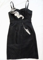 VISSAVI SUKIENKA WIECZOROWA kopertowa z różą r.S/M