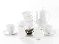 Serwis herbaciano-kawowy Ćmielów ROCOCO 3604 39 szt ZŁOTA LINIA 12 osób