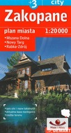 ZAKOPANE PLAN MIASTA PLUS 3 SKALA 1:20000 DEMART