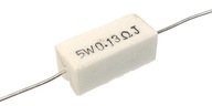 Rezystor mocy 5W ceramiczny 0,13 ohm - 10 sztuk