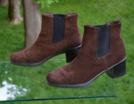 Zamszowe SZTYBLETY brąz - ROHDE Niemcy rozm. 4,5