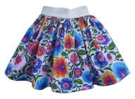 Spódnica damska łowicka XS S M L XL biała rozmiary