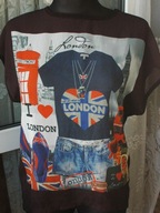 ]Sliczna tunika,grafika LONDON r 40/42