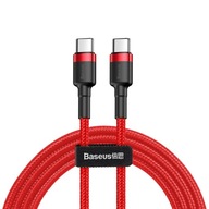 Kabel BASEUS USB-C, USB-C, napájení 3A, 60W, 2m