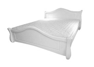 Łóżko podwójne drewniane Wioleks Ikar 160x200 biały