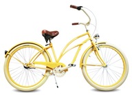 Rower miejski RoyalBi Rower miejski 28 holenderski damski żółty damka rama 20 cali koło 28 " żółty