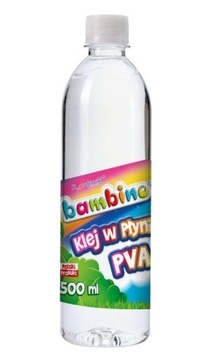 Klej w płynie PVA do slime , glutków Bambino 500ml