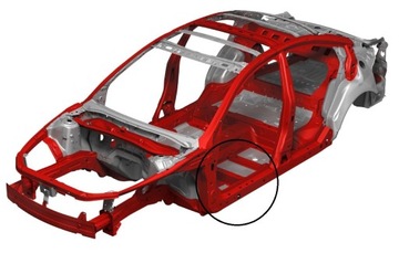 фото thumb №2, Mazda 6 gh 07- лівий стійка a поріг двері водія