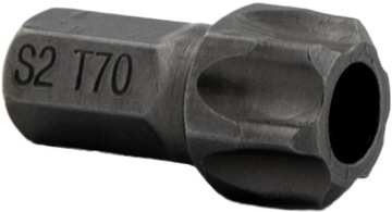 БИТА TORX T70 x30мм 10мм С ОТВЕРСТИЕМ S2