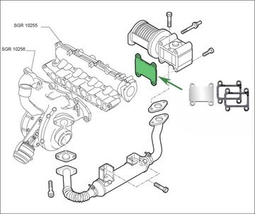 Заглушка EGR 1.9 CDTi OPEL Astra H Signum