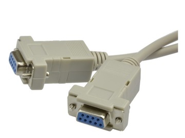 Кабель NULL MODEM DSUB 9pin RS232 COM 3м