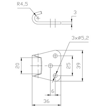 Zapinacz burtowy Z-11A zaczep hak przyczepki